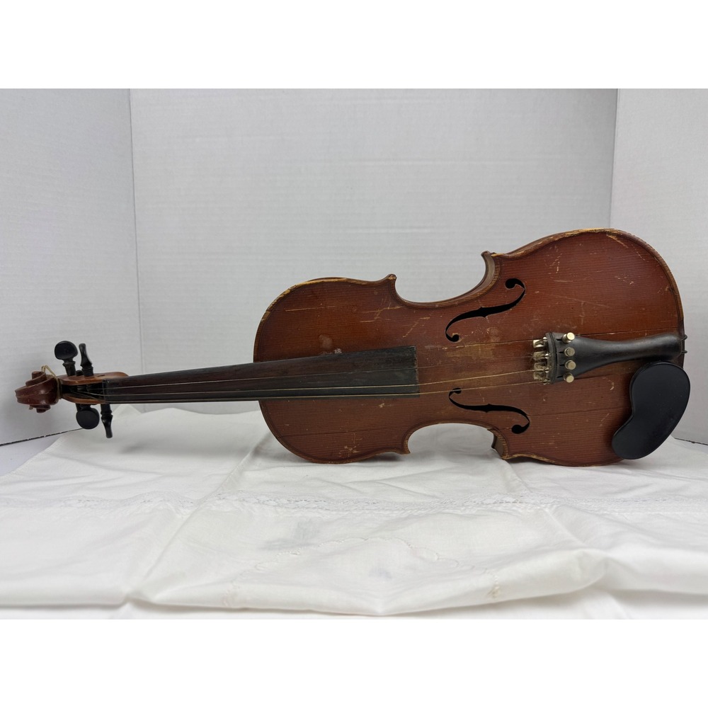 Antique Nicolaus Amati Copy Violin Made in Germany Restoration Project As Is